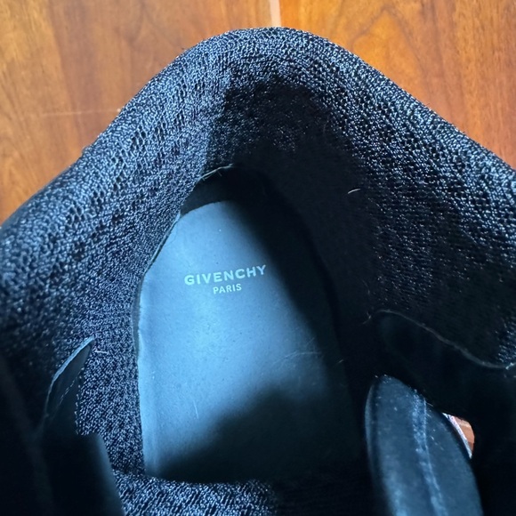 Givenchy Black and Red Wing High Top Sneakers - Picture 9 of 11